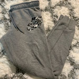Gray Nike sweat pants